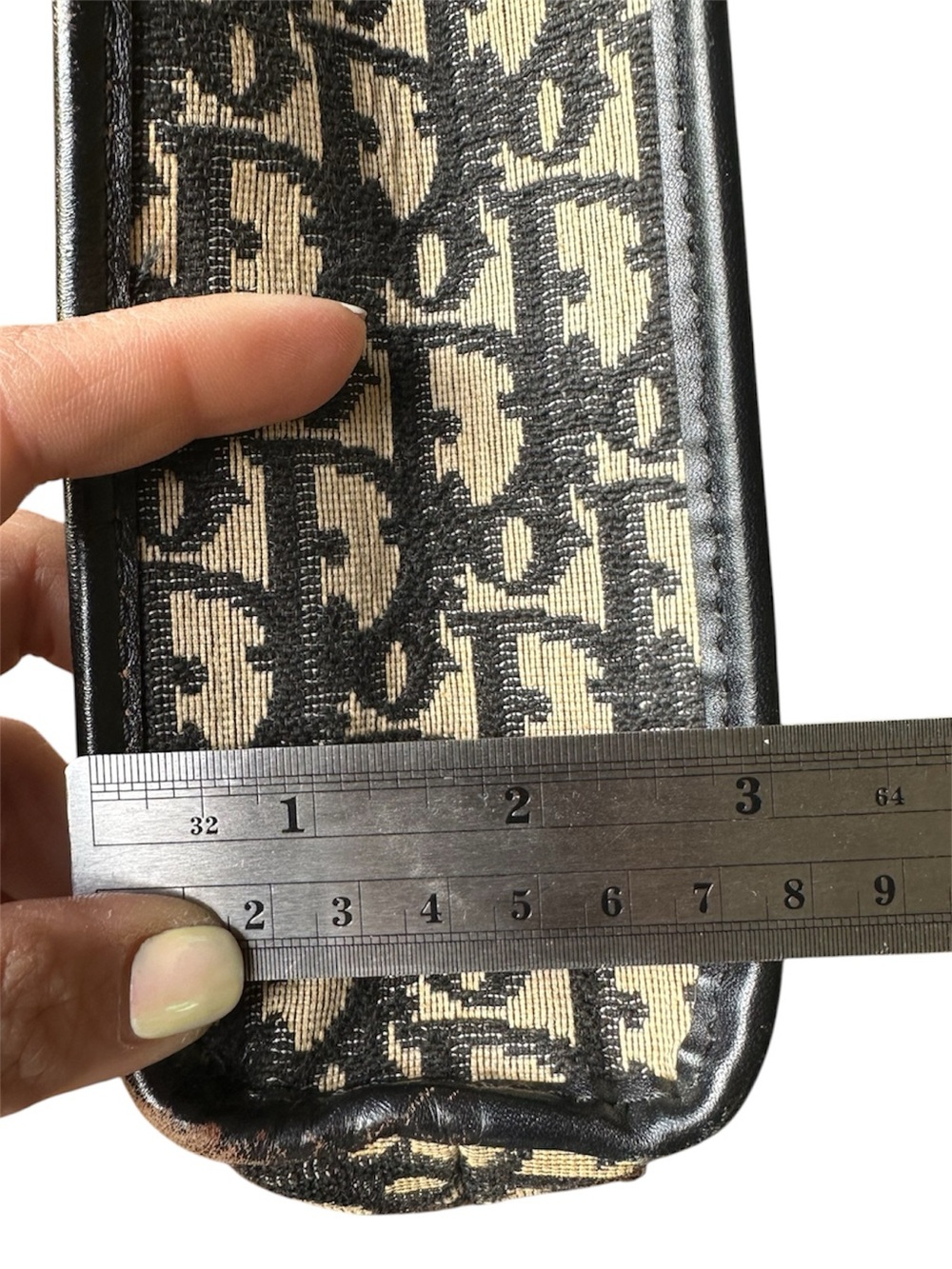 Vintage Christian Dior Oblique Monogram Travel Cosmetic Pouch Archive Galliano - Picture 7 of 13